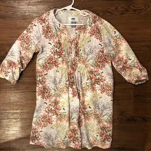 Girls flower dress (spring or fall) size 6/6x